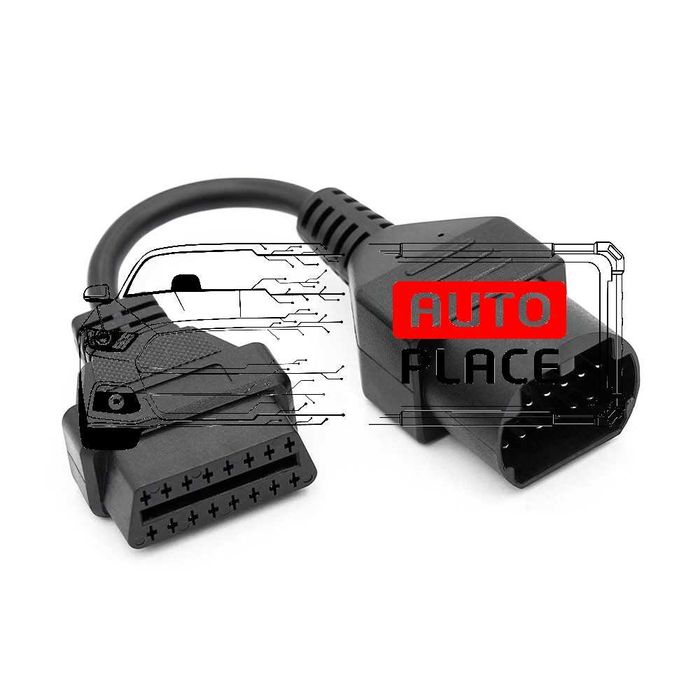 Кабел / Преходник / Адаптер за Mazda 17 Пина 17 Pin Мазда Delphi