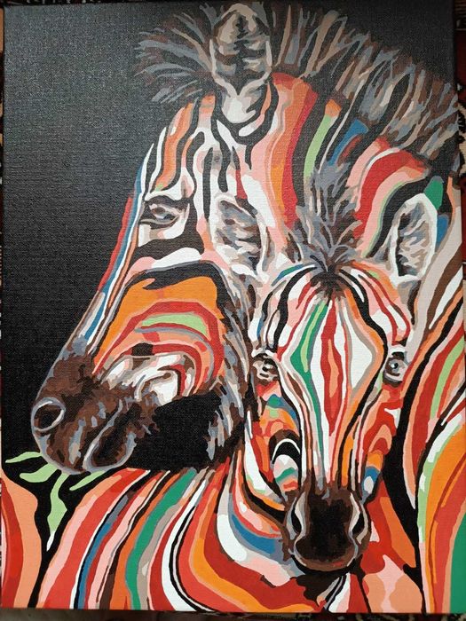 Vând tablou pictat manual