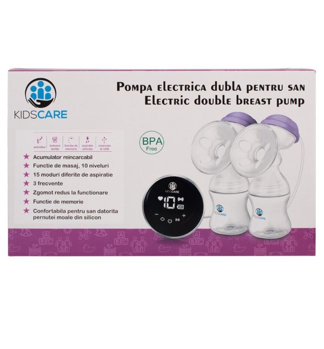 Pompa de san electrica dubla cu acumulator