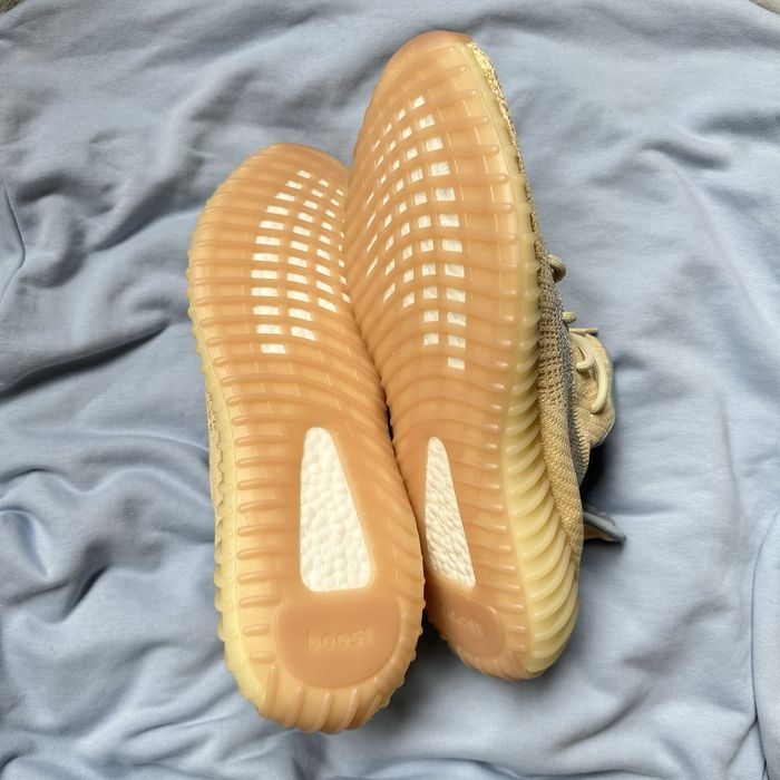 Pantofi Sport Yeezy 350 V2 Linen Crem Bej-Albastru Baby 100% Original