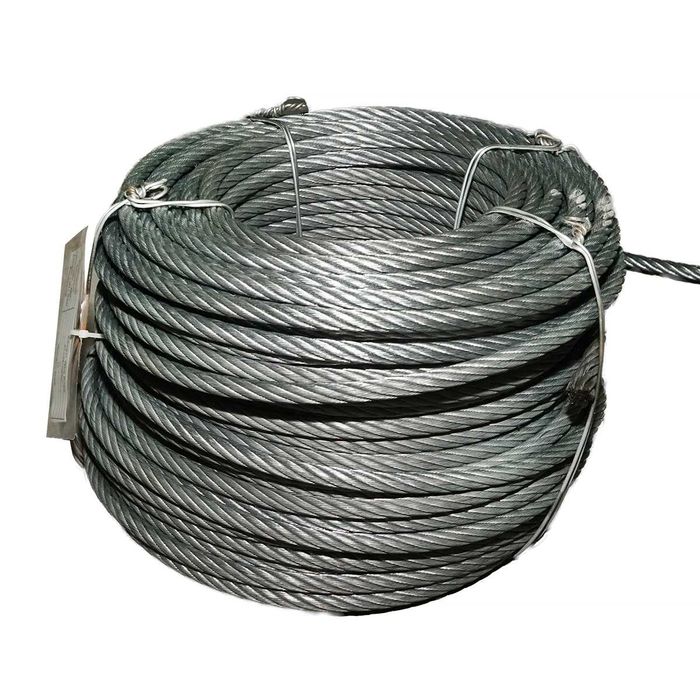 Cablu troliu otel 6x25, Ø 12mm cu inima metalica batuta 70m/rola