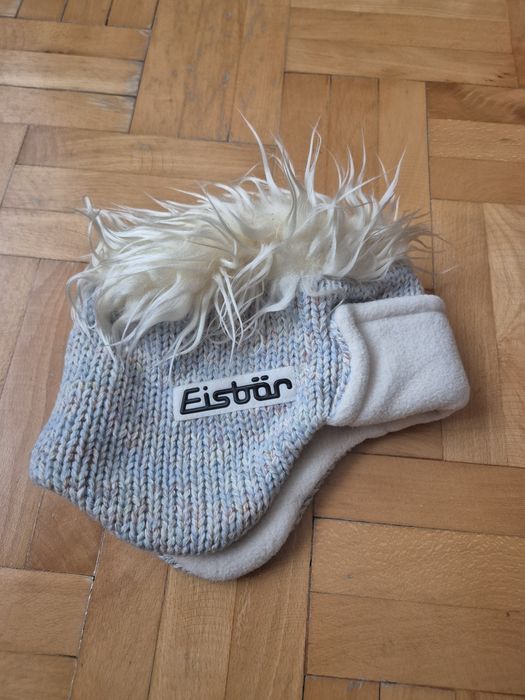 Căciula Premium Eisbär, Lână Merinos, Fleece - Copii 55 / 5-8 ani