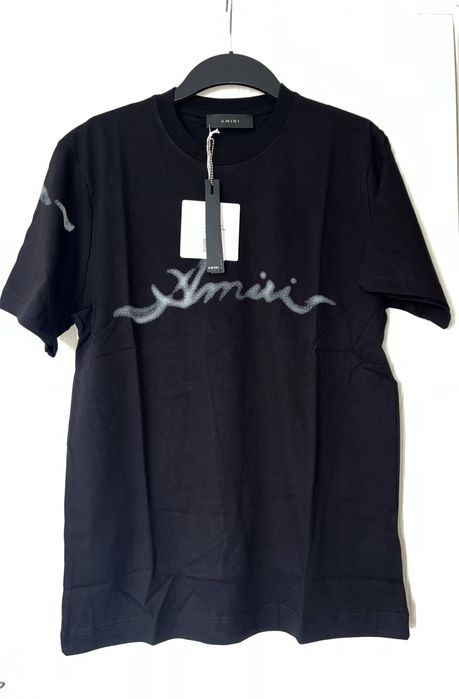 Tricou Amiri  alb / negru