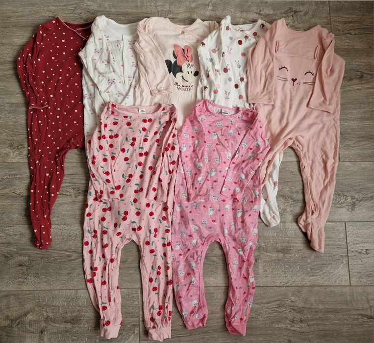 Lot 7 pijamale tip salopeta marimea 92 C&A si LC WAIKIKI