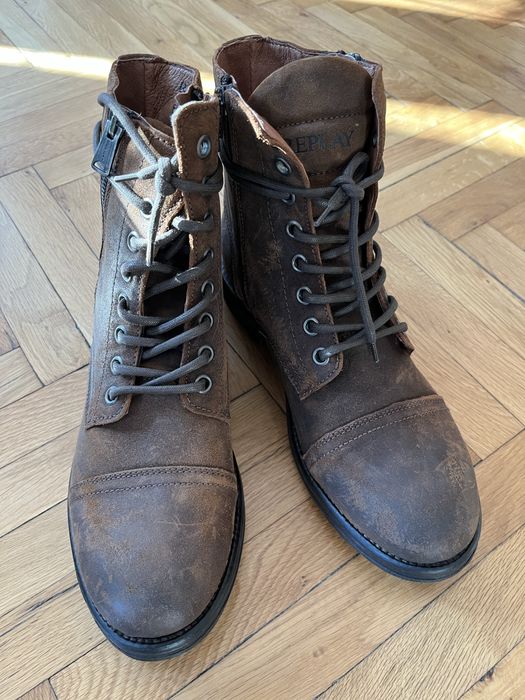 Нови мъжки обувки (боти) REPLAY 43 от естествена кожа