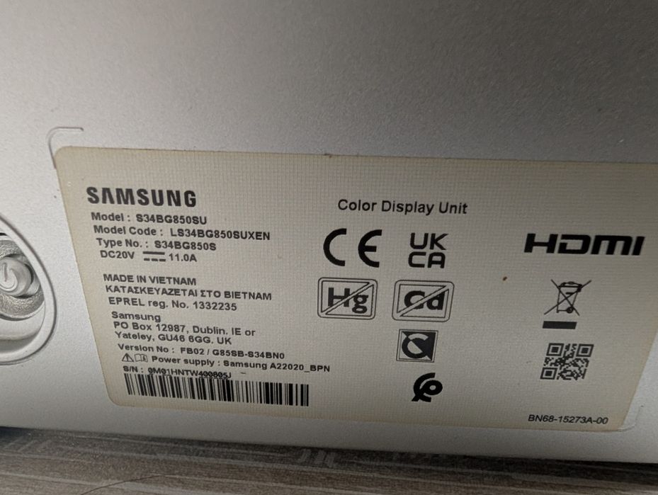 Samsung Odyssey G8 за части