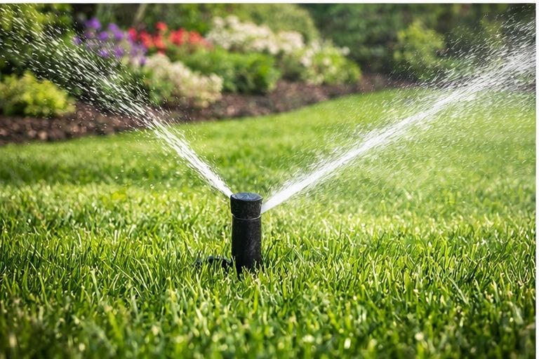 Газон под ключ с автополивом