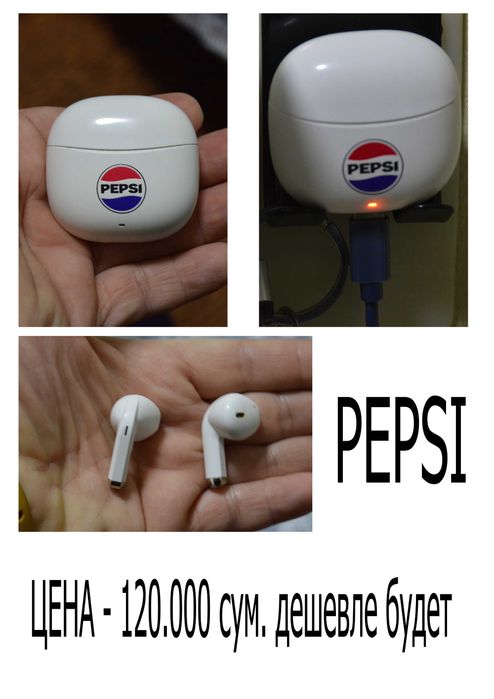 o'zbek tilini bilmayman - AIR PODS (смотрите фото, описание)