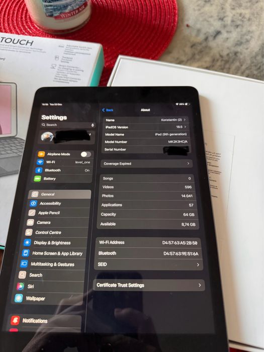 Ipad gen 9 + logitech combo touch