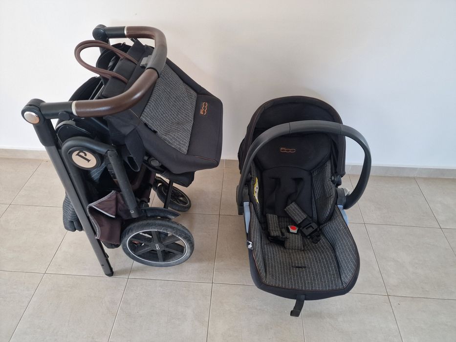 Количка, столче за кола, кош Peg Perego Veloce, цвят Fiat 500