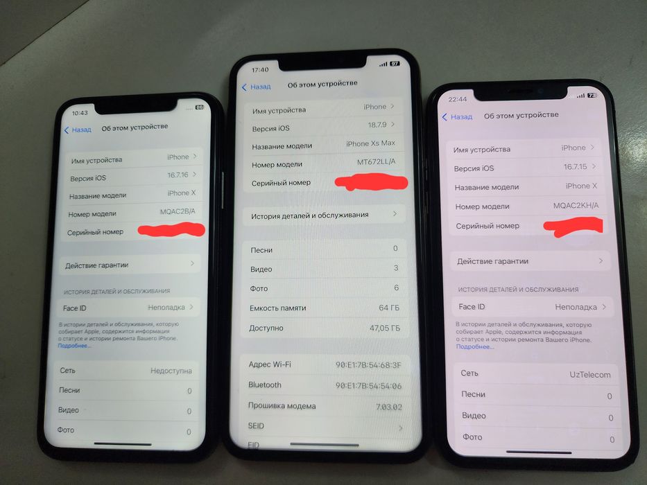 Iphone X B/A Black 64GB AKK 96% Aybi Face yoq
