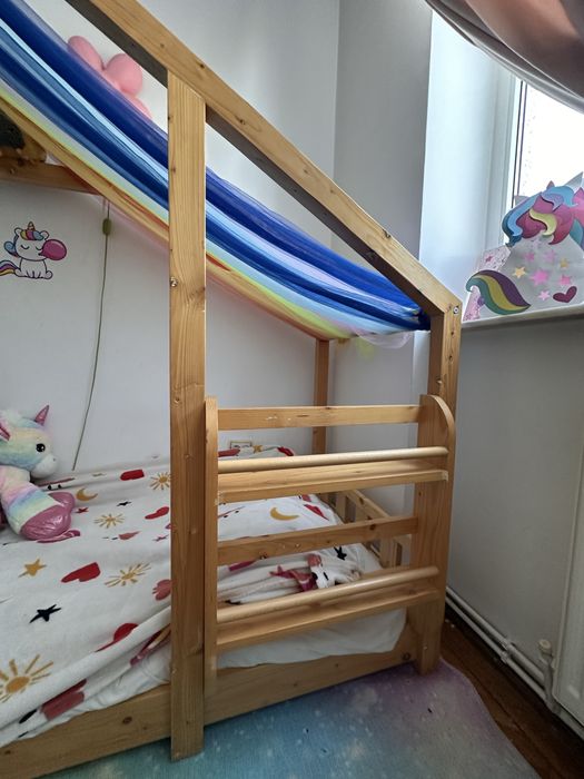 Pat copii Montessori tip casuta( casa pat)
