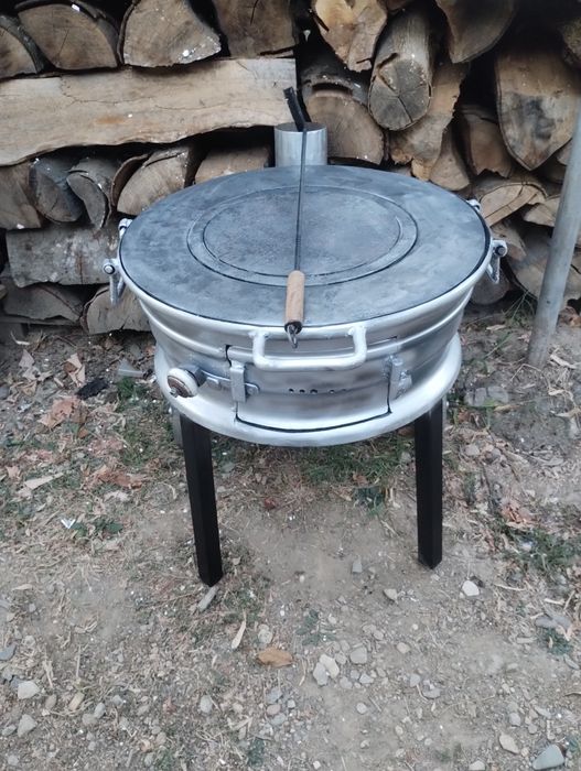 Plită fontă 3cm.combinat cu grătar !!