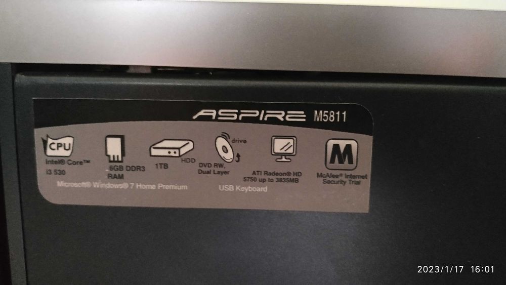Acer Aspire M 5811