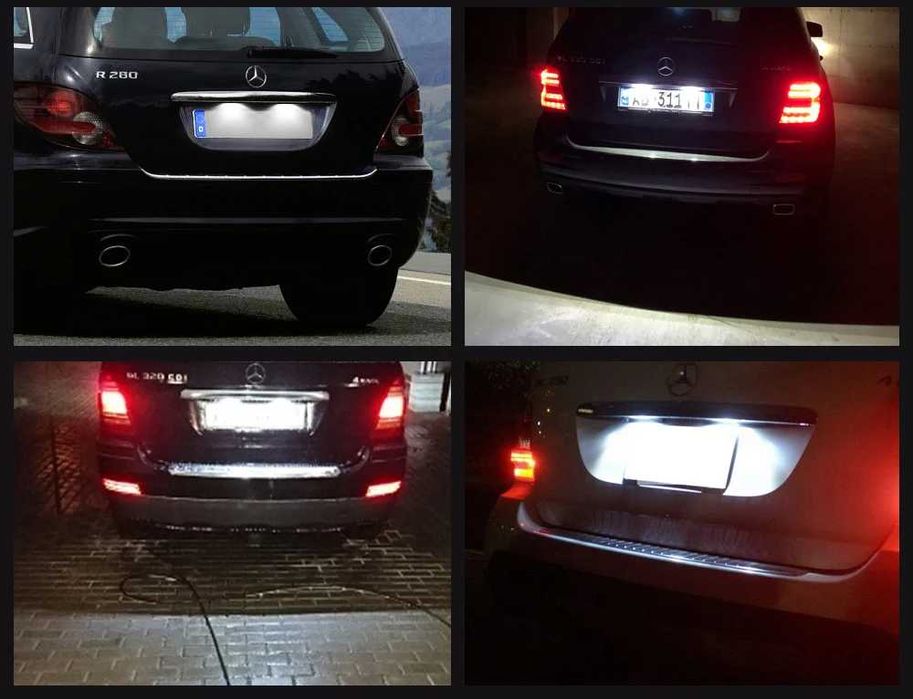 LED плафони заден регистрационен номер Mercedes ML GL R w164 w251 x164