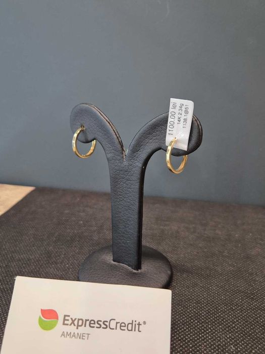 (AG51) cercei aur 14K 2.34g b1138 - Garantie 2 ani!