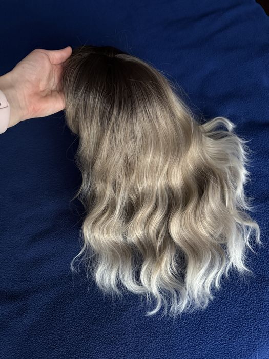 Peruca ombre blond cu breton noua