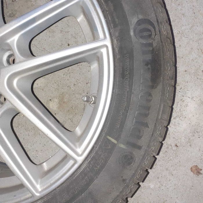 Jante Rial 5x112 cu anvelope Continental 205 55 R16 de iarna