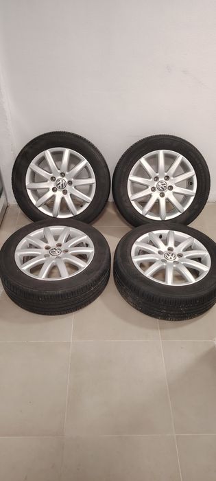 Jante Vw Passat, Jetta, Golf, Skoda + anvelope 205 55 16, dot 2023