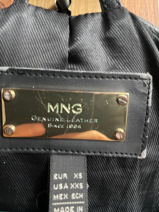 Jacheta de piele neagră mărimea XS