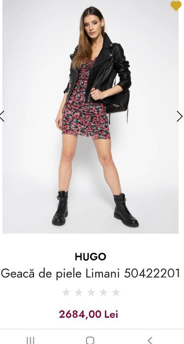 Geaca piele cu lanturi, noua