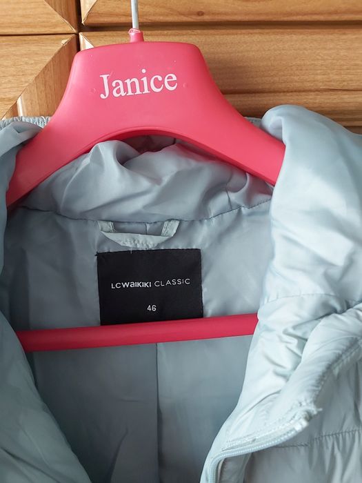 Geacă damă elegantă culoare verde menta.