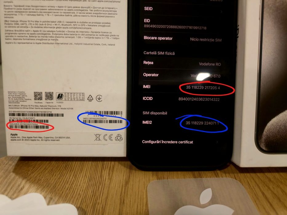 iPhone 15 Pro Max 1TB – Titanium Gray – ca nou full box premium  setup