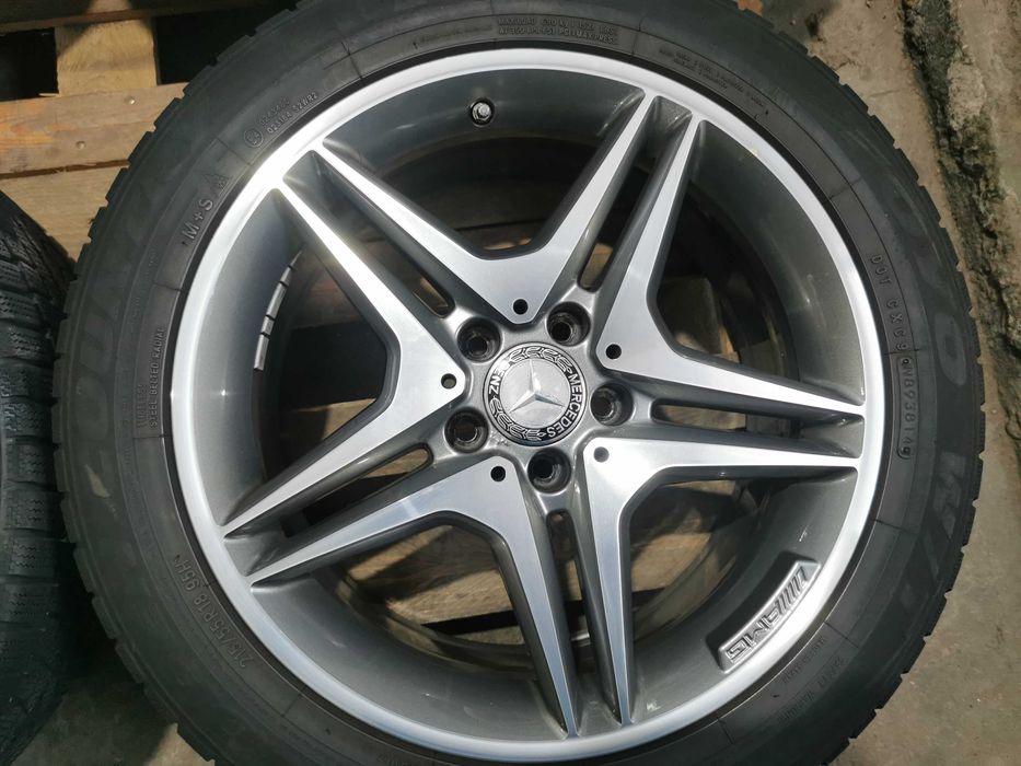 Jante Originale Mercedes AMG. A-B CLASS/CLA. R 18 cu anvelope de iarna