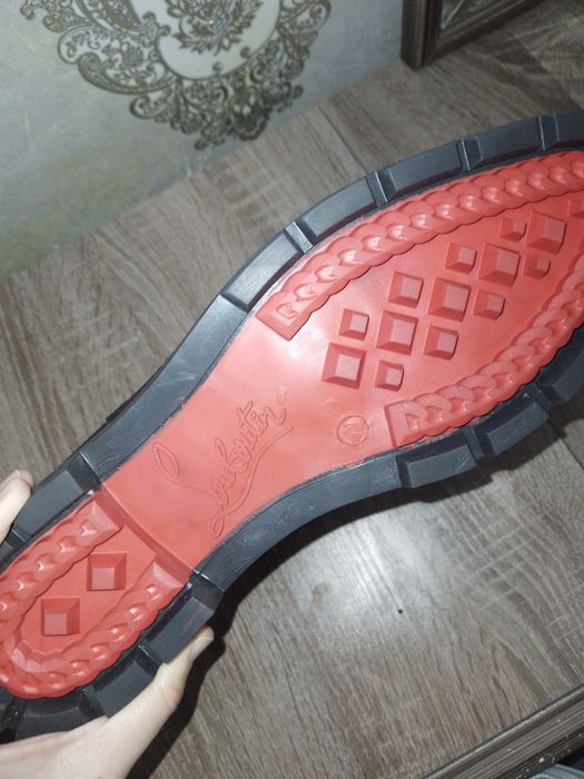 Мужские сапоги замшевые лабутен