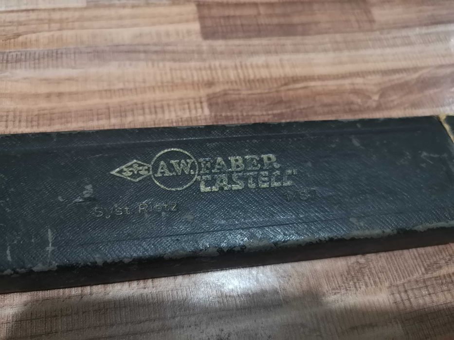 Rigla de calcul Faber Castell 1/87 veche, vintage