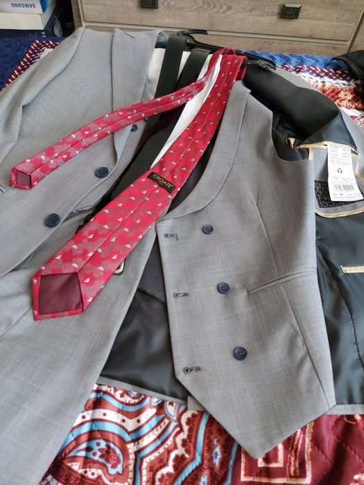 Мужской костюм, тройка,