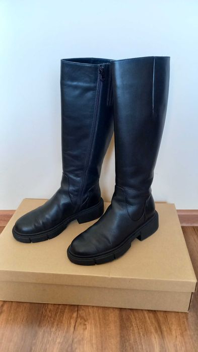 Дамски ботуши от естествена кожа, Daris, 39 номер