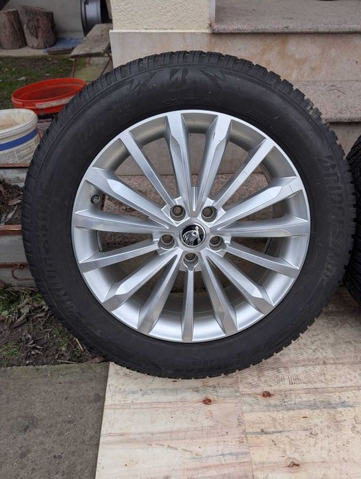 Jante roti iarna ORIGINALE Skoda Kodiaq 5x112 Trinity 235 55 R18