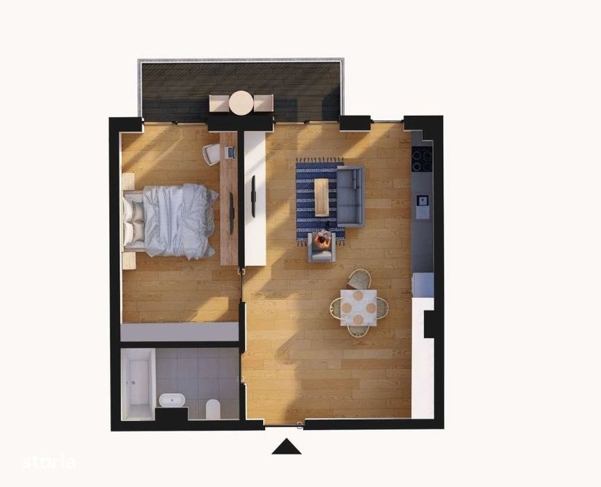 Apartament cu doua camere la cheie 51mp, finalizat, parcare subterana