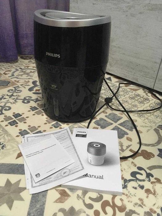 Umidificator de aer PHILIPS HU4813/10, 2l, negru-argintiu