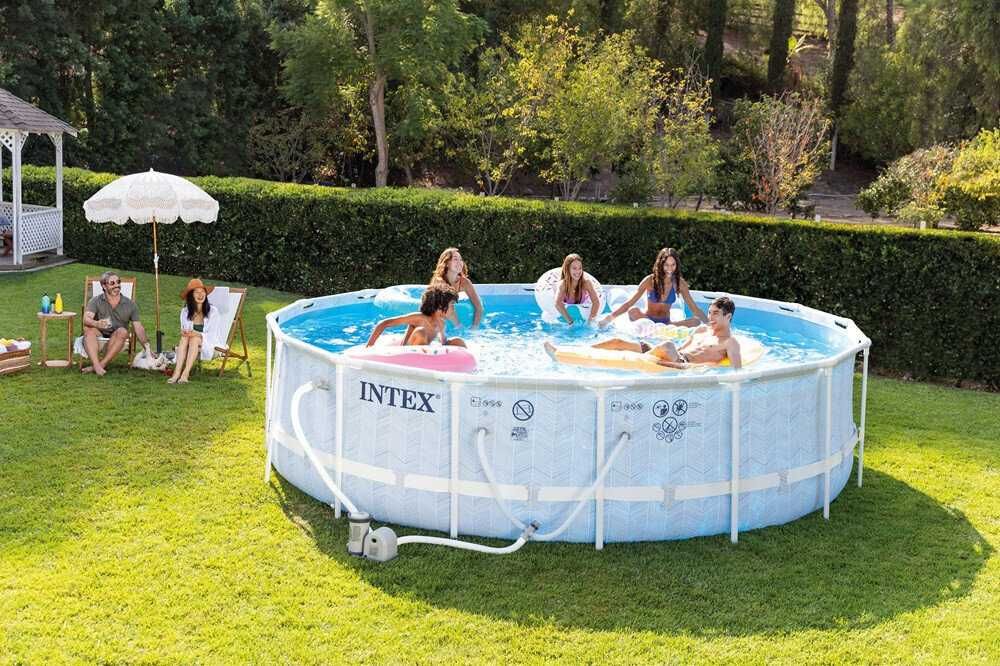 Нов! Басейн с конструкция 488×122 см Intex Prism Frame