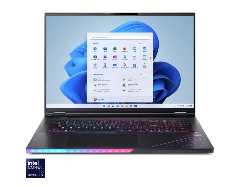 Laptop ACER Predator Helios 18 AI, nou, ca sigilat - Intel Ultra 9, 64 GB RAM DDR5, 2 TB SSD Gen5, RTX 5090 24GB, MiniLED 4K, Garantie 3 ani eMAG