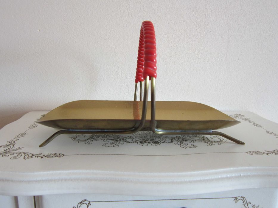 cadou rar Vas Emil Funk Tray Post-Bauhaus alama Germania 1950