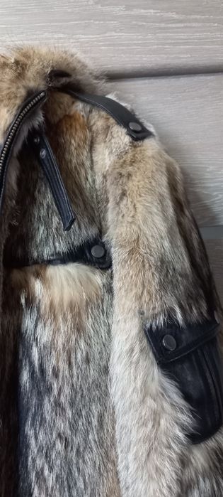 Шуба мужская волк