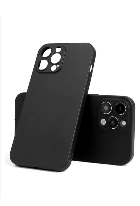 Iphone 12/13/14/15/16/17 PRO MAX Husa Silicon Guard Neagra Protect Cam