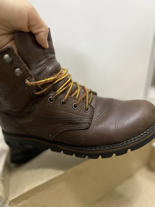 Кожаные сапоги без меха снутри