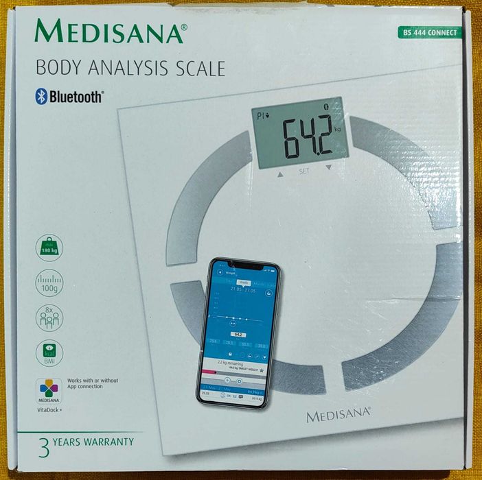 CANTAR PERSOANE cu analizator corporal MEDISANA  ca  NOU