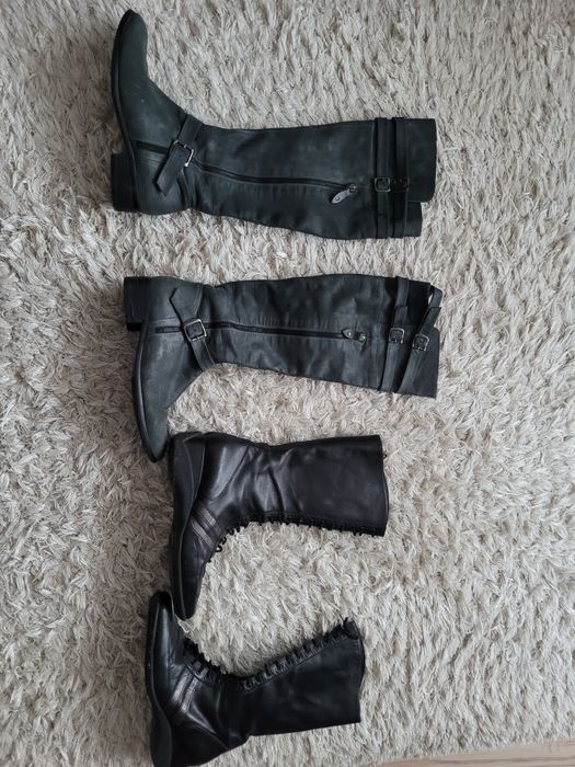 Cizme de piele marime 40 3 bucati