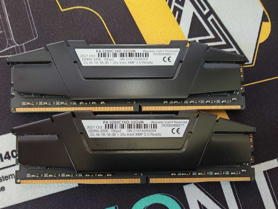 Рам Памет G.SKILL Ripjaws V Black 32GB (2x16GB) 3200Mhz DDR4