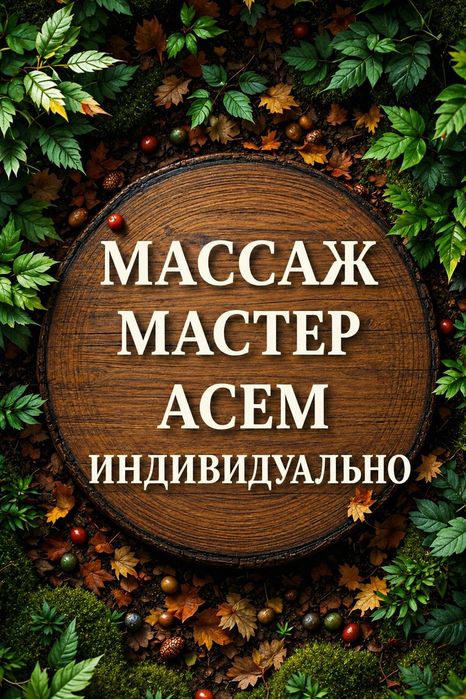 Массажные услуги от Асем