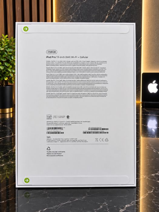 Apple iPad Pro 13” M4 – 256GB | Wi‑Fi + Cellular