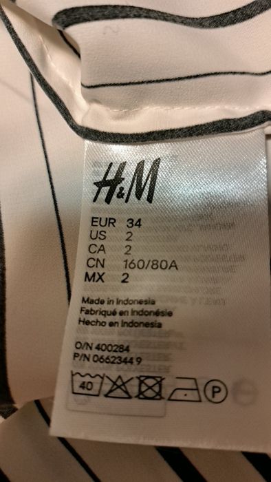Bluza cu dungi H&M, XS, stare ca noua