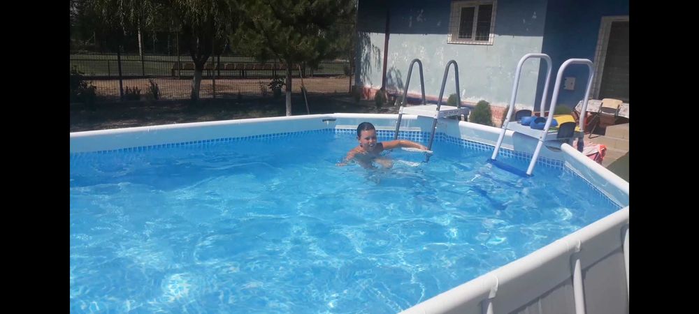 Piscina Intex 6m cu cadru metalic