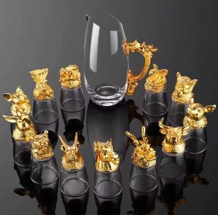 Оригинален подарък за мъж ловец чашки и тапа ловни трофеи