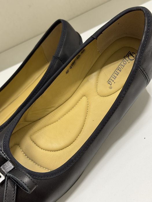 Балетки кожаные черные 39,5-40